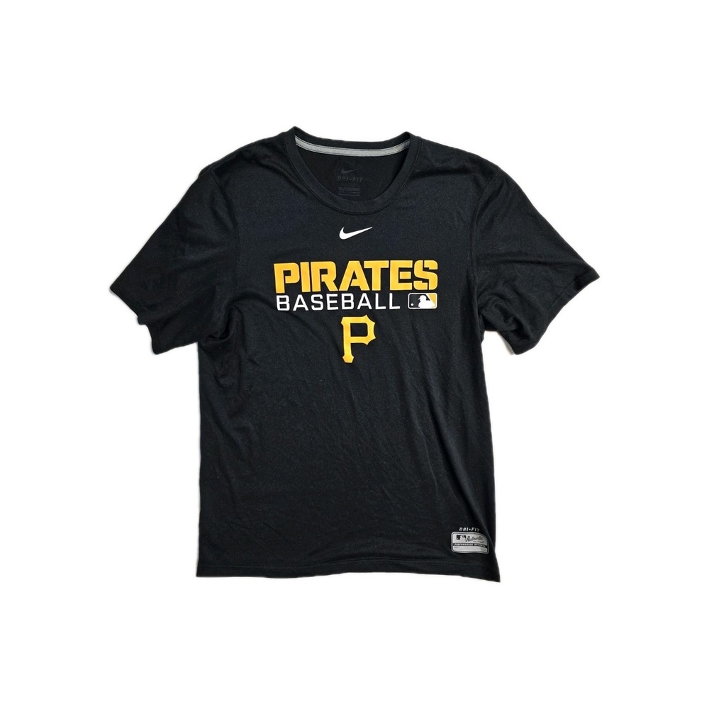 NIKEPITTSBURGH PIRATES‎ SHIRT DRI SHORT SLEEVE SMALL BLACK MEN'S